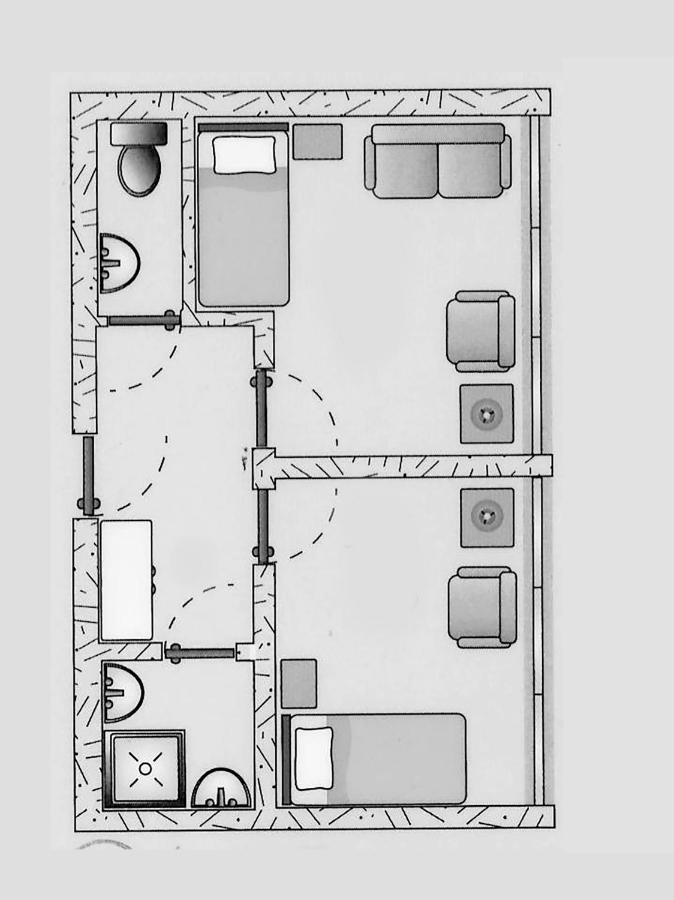 Combi Double Room 2 Single Rooms